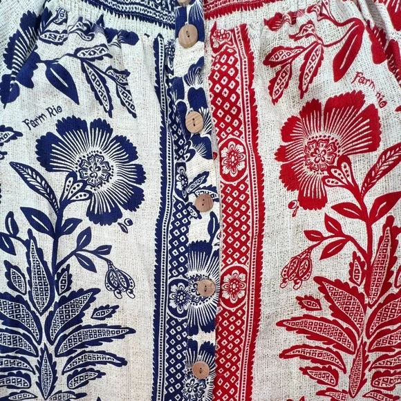 FARM RIO - Mixed Pineapple Garden Dress - Size Small - Picture 13 of 13